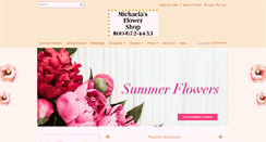 Desktop Screenshot of michaelasflowershop.com